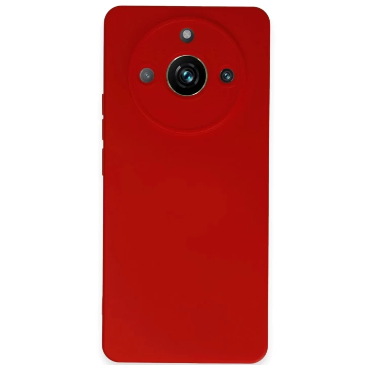 Realme 11 Pro Kılıf Nano içi Kadife Silikon - Kırmızı