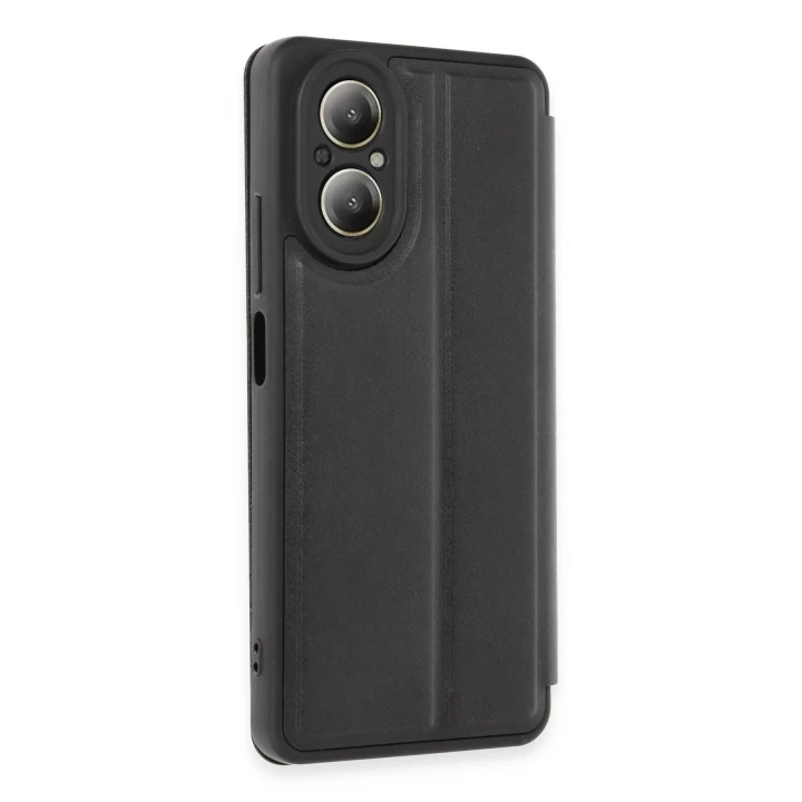 Realme 12 Lite Kılıf Flip Cover - Siyah