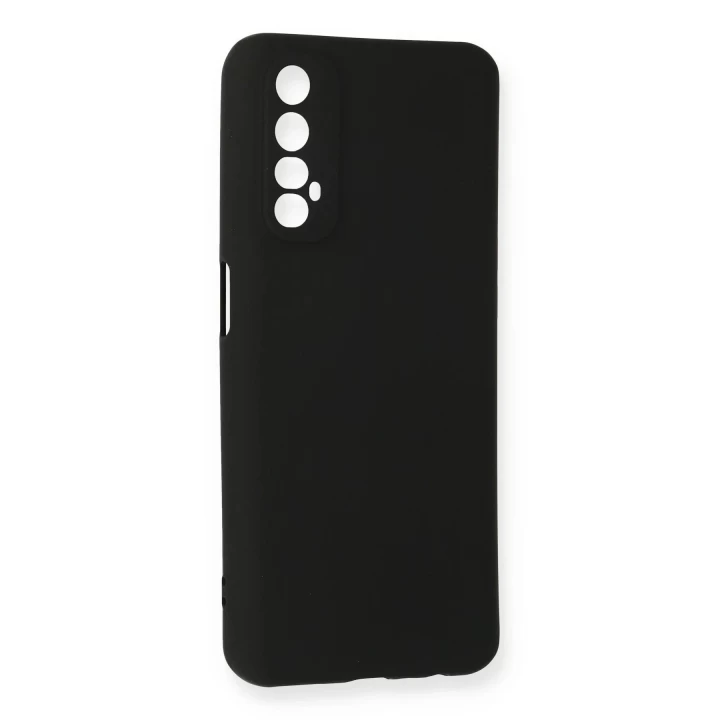 Realme 7 Kılıf First Silikon - Siyah