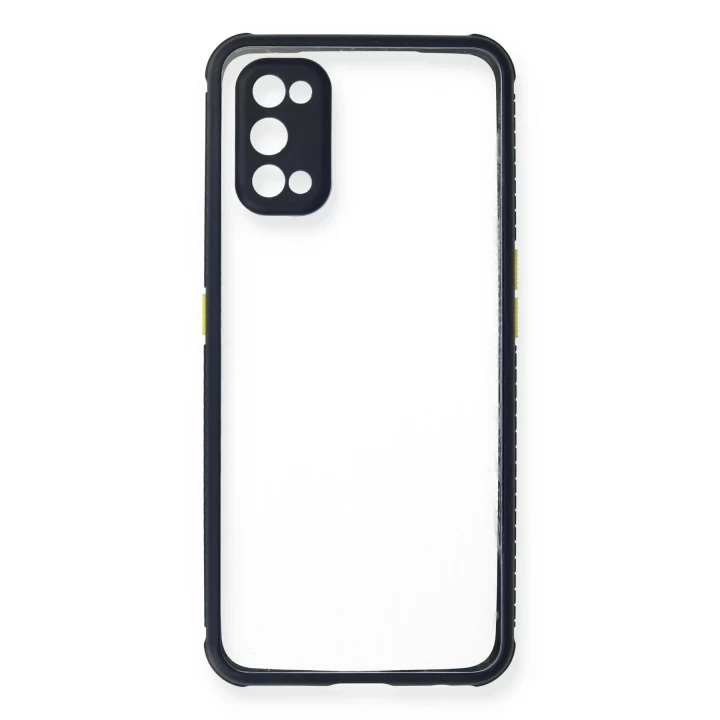 Realme 7 Pro Kılıf Miami Şeffaf Silikon - Lacivert