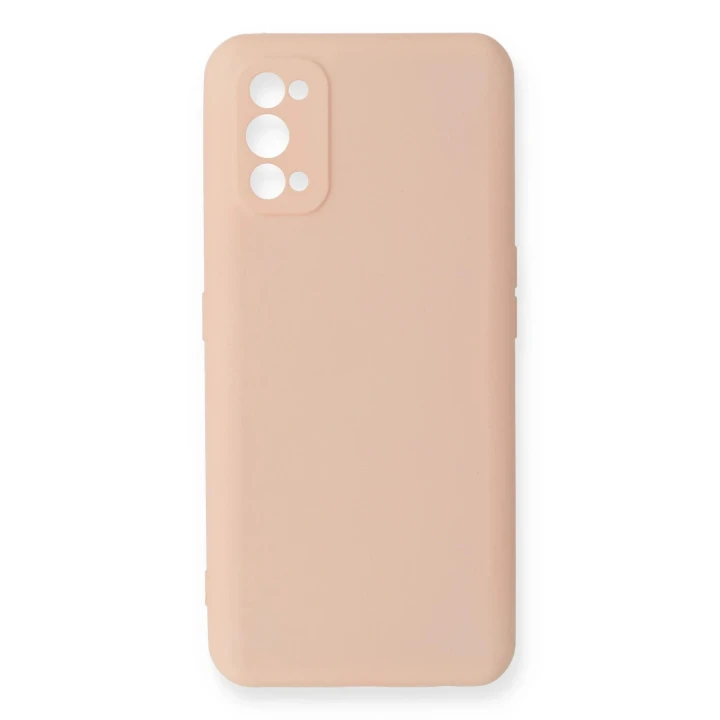 Realme 7 Pro Kılıf Nano içi Kadife Silikon - Pudra