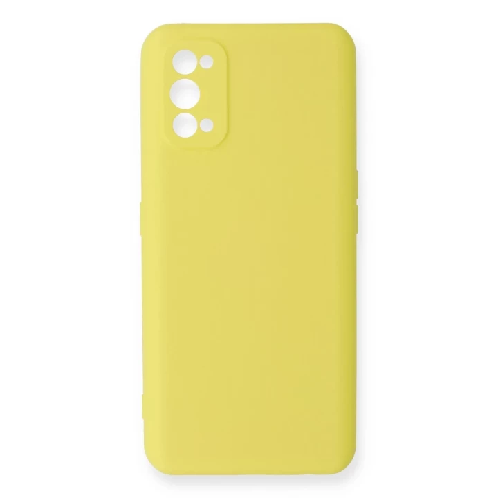 Realme 7 Pro Kılıf Nano içi Kadife Silikon - Sarı