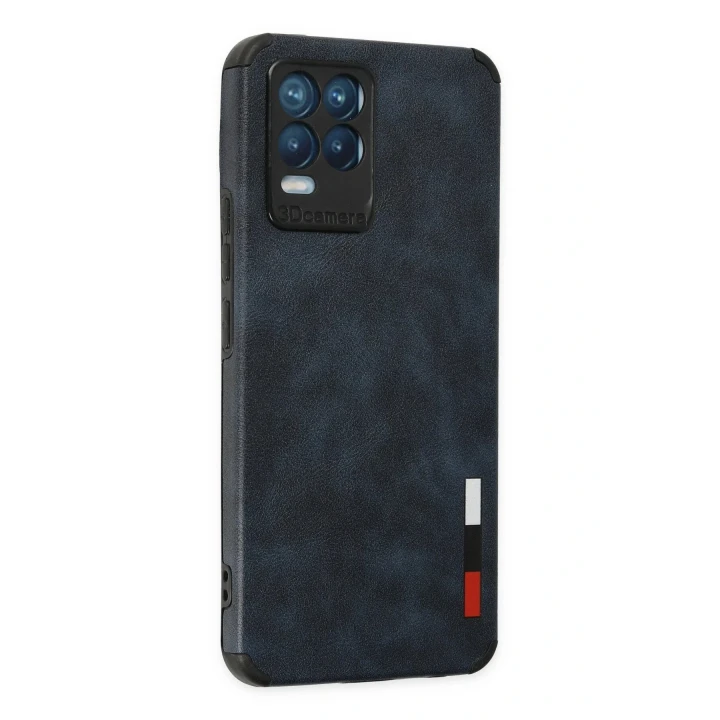Realme 8 Kılıf Loop Deri Silikon - Lacivert