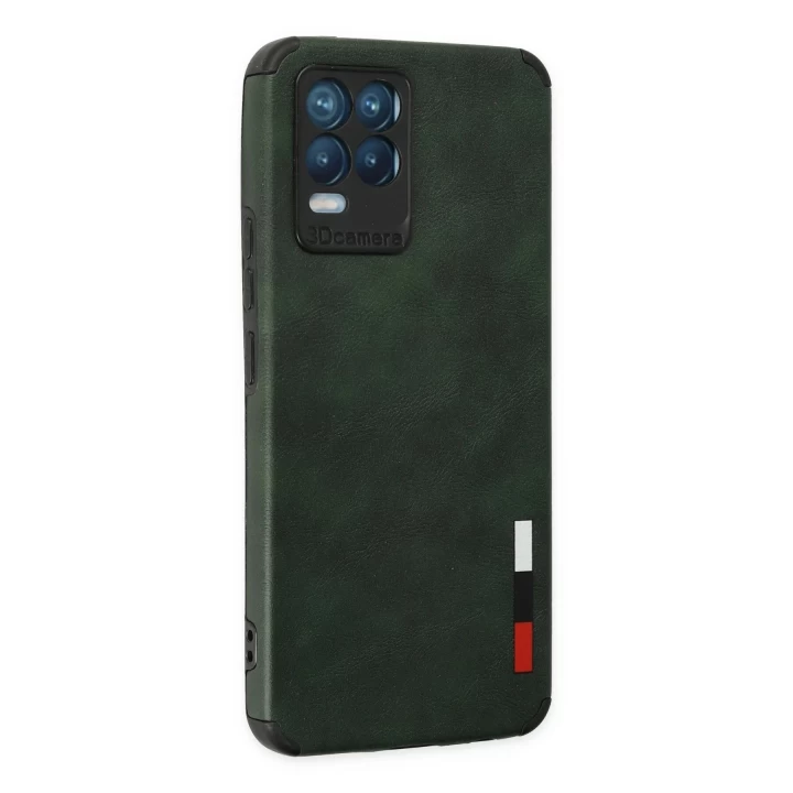 Realme 8 Kılıf Loop Deri Silikon - Yeşil