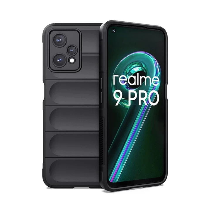 Realme 9 Pro 5G Kılıf Optimum Silikon - Siyah
