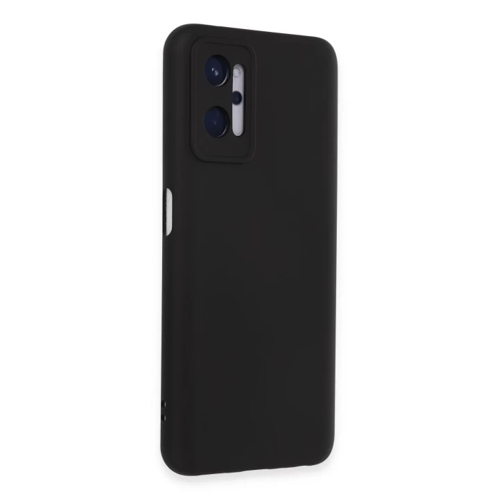 Realme 9i 4G Kılıf Nano içi Kadife Silikon - Siyah
