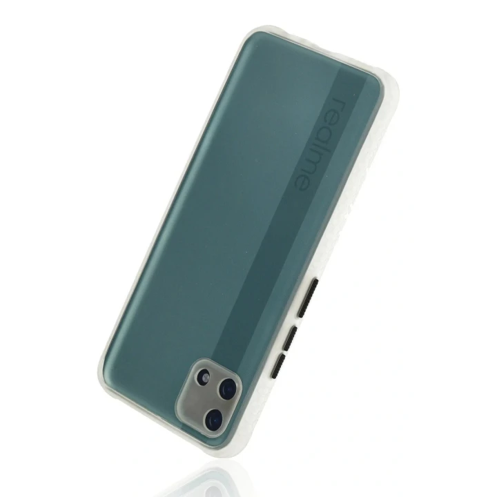 Realme C11 2021 Kılıf Miami Şeffaf Silikon - Şeffaf