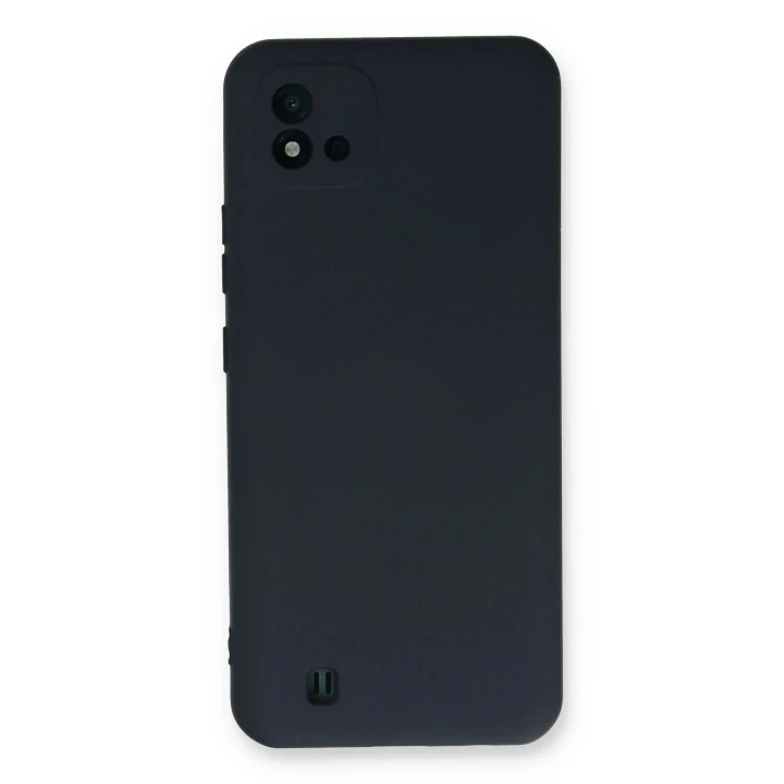 Realme C11 2021 Kılıf Nano içi Kadife Silikon - Lacivert