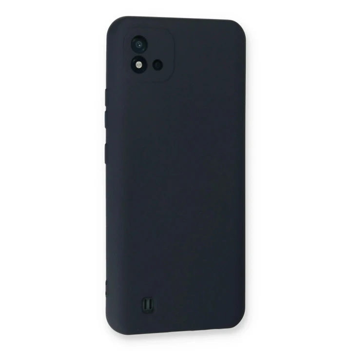 Realme C11 2021 Kılıf Nano içi Kadife Silikon - Lacivert