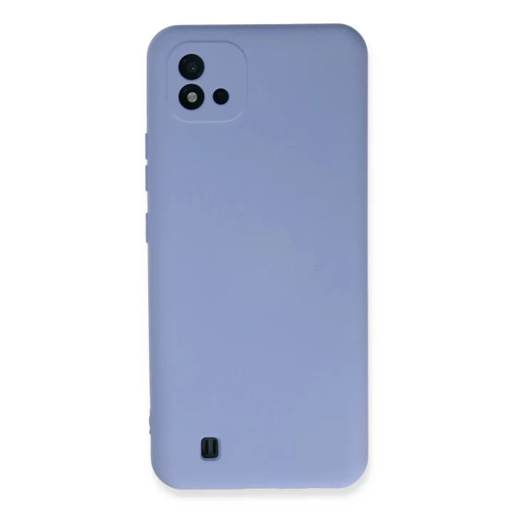 Realme C11 2021 Kılıf Nano içi Kadife Silikon - Lila