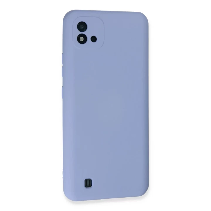 Realme C11 2021 Kılıf Nano içi Kadife Silikon - Lila