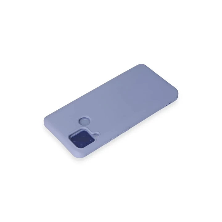 Realme C15 Kılıf Nano içi Kadife Silikon - Lila