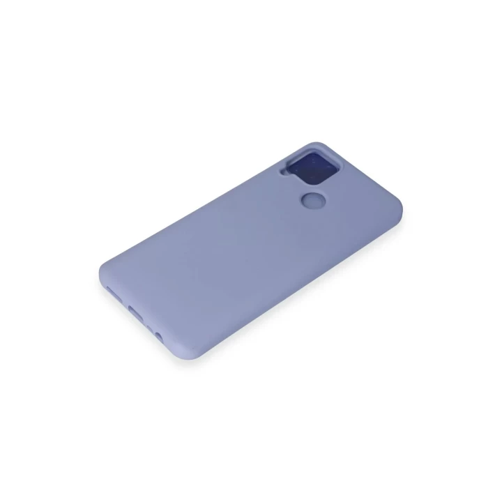 Realme C15 Kılıf Nano içi Kadife Silikon - Lila
