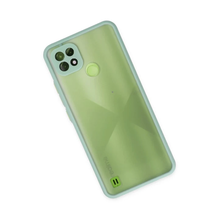 Realme C21 Kılıf Montreal Silikon Kapak - Turkuaz