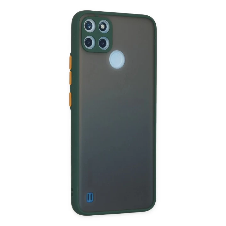 Realme C21Y Kılıf Montreal Silikon Kapak - Yeşil