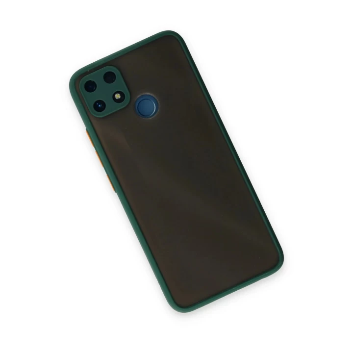 Realme C25 Kılıf Montreal Silikon Kapak - Yeşil