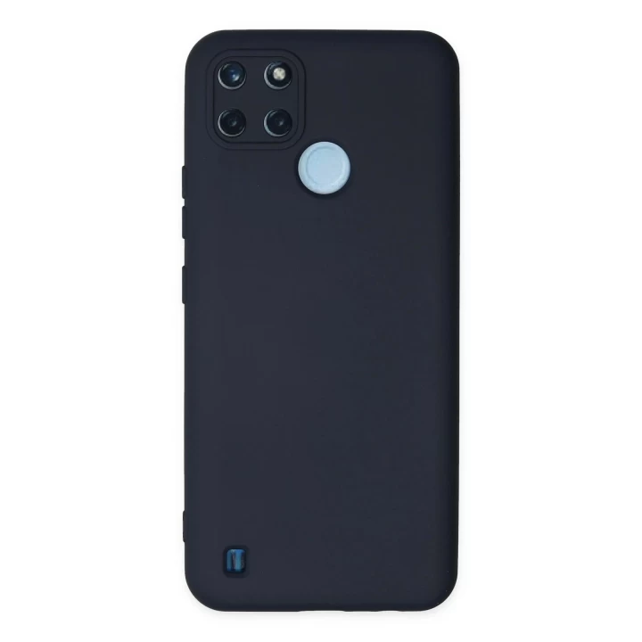Realme C25Y Kılıf Nano içi Kadife Silikon - Lacivert