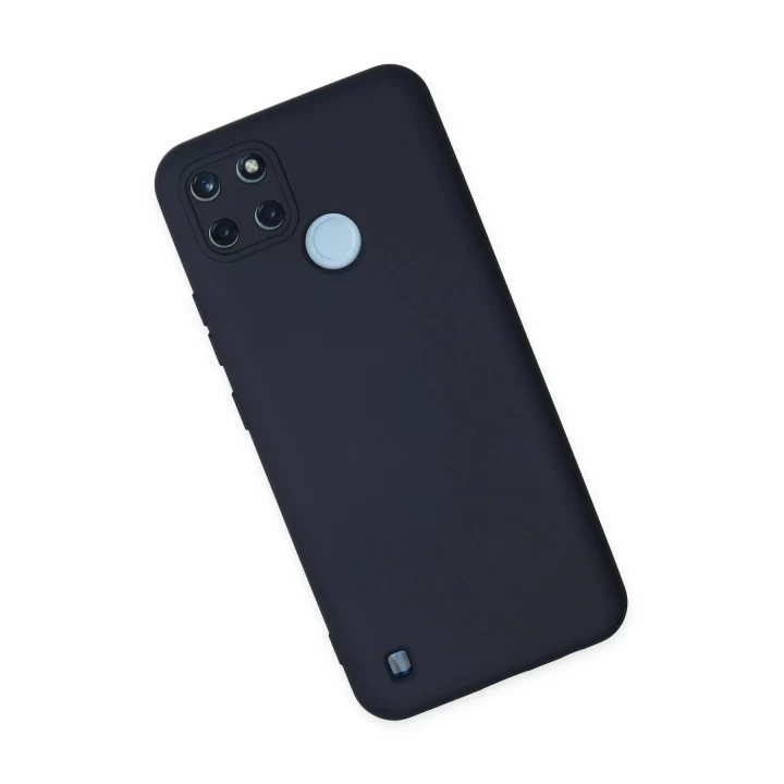 Realme C25Y Kılıf Nano içi Kadife Silikon - Lacivert