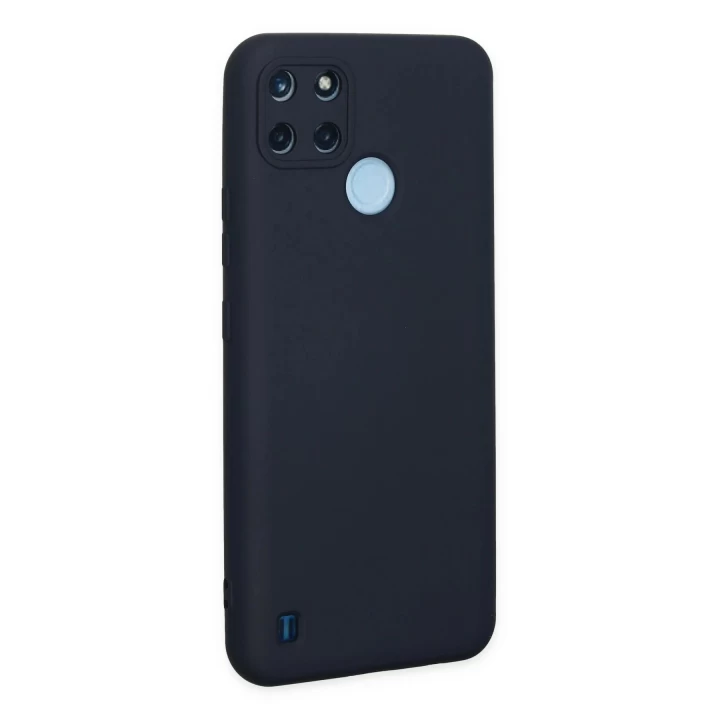 Realme C25Y Kılıf Nano içi Kadife Silikon - Lacivert