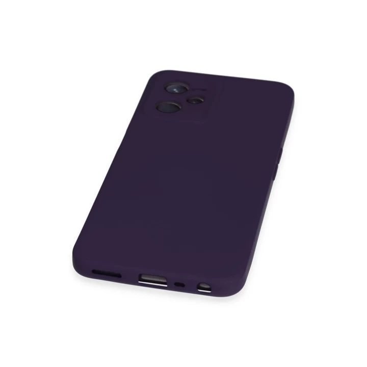 Realme C35 Kılıf Nano içi Kadife Silikon - Mor