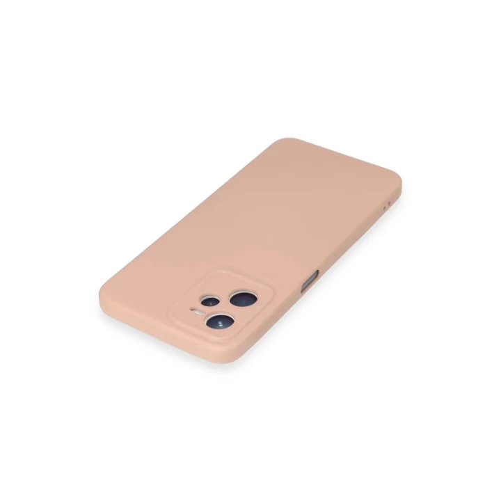 Realme C35 Kılıf Nano içi Kadife Silikon - Pudra