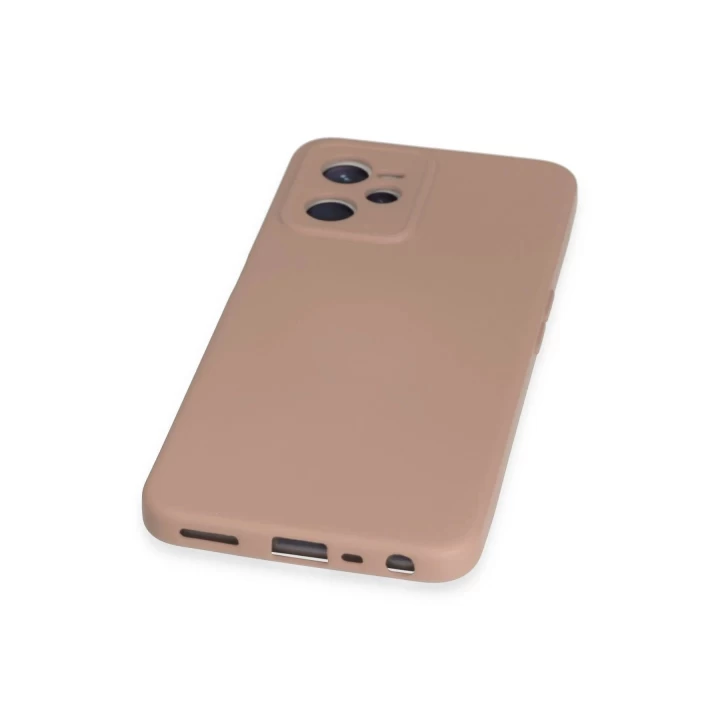 Realme C35 Kılıf Nano içi Kadife Silikon - Pudra