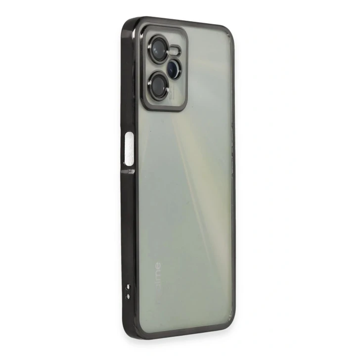 Realme C35 Kılıf Razer Lensli Silikon - Siyah