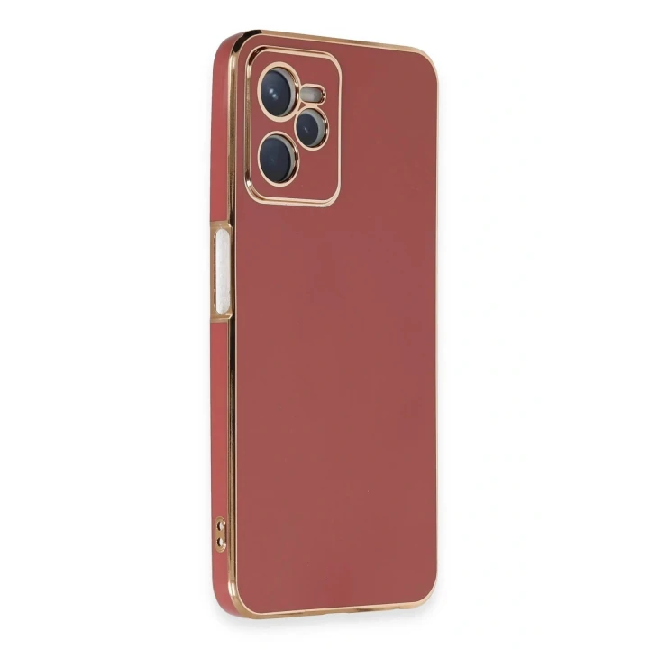 Realme C35 Kılıf Volet Silikon - Kırmızı