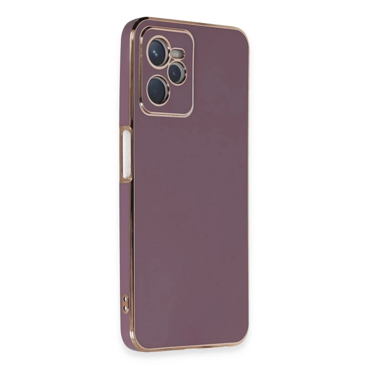 Realme C35 Kılıf Volet Silikon - Mor