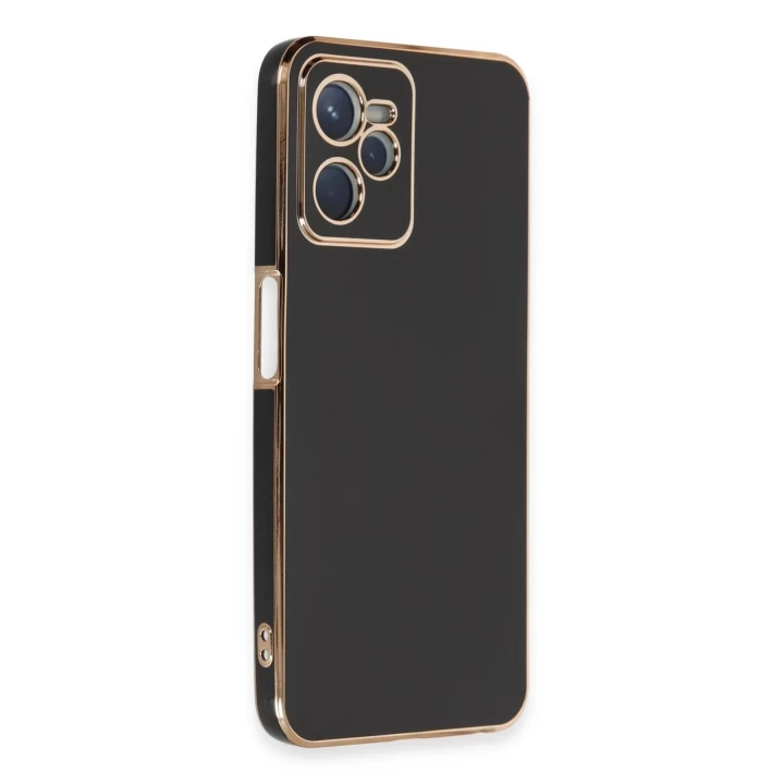 Realme C35 Kılıf Volet Silikon - Siyah