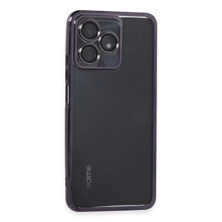 Realme C53 Kılıf Lensli Silikon - Mor