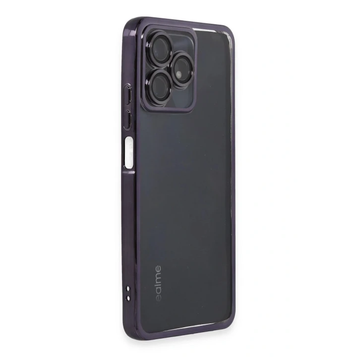 Realme C53 Kılıf Lensli Silikon - Mor