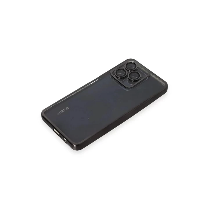 Realme C53 Kılıf Lensli Silikon - Siyah