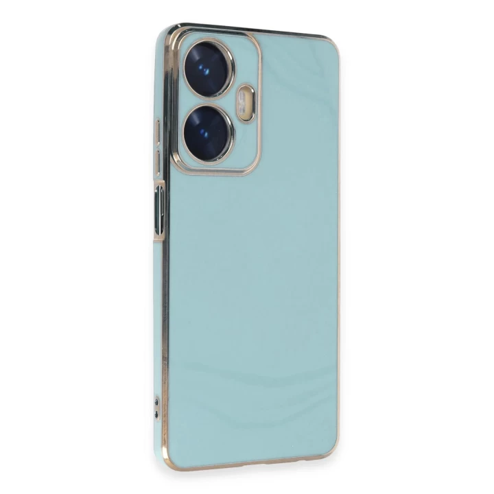 Realme C55 Kılıf Volet Silikon - Açık Yeşil