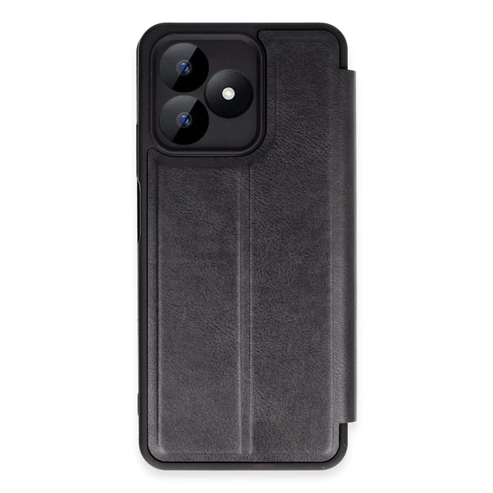 Realme Note 50 4G Kılıf Flip Cover - Siyah