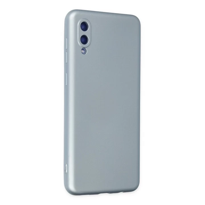 Samsung Galaxy A02 Kılıf Nano içi Kadife Silikon - Sky Blue