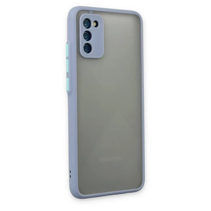 Samsung Galaxy A02S Kılıf Montreal Silikon Kapak - Gri