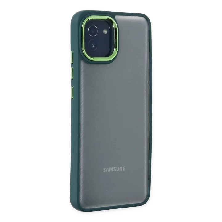 Samsung Galaxy A03 Kılıf Dora Kapak - Haki Yeşil