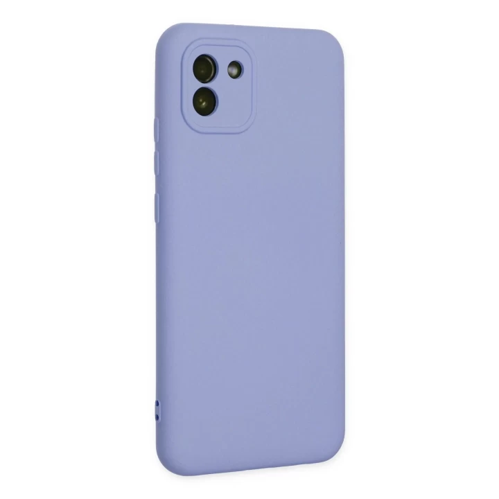 Samsung Galaxy A03 Kılıf Nano içi Kadife Silikon - Lila