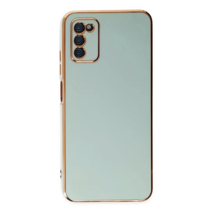 Samsung Galaxy A03S Kılıf Volet Silikon - Açık Yeşil