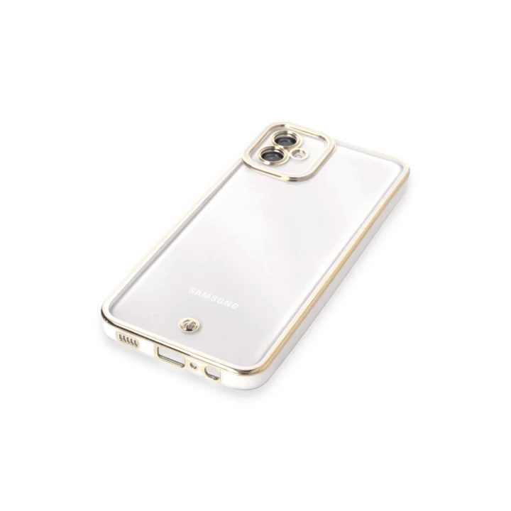 Samsung Galaxy A04E Kılıf Liva Lens Silikon - Beyaz