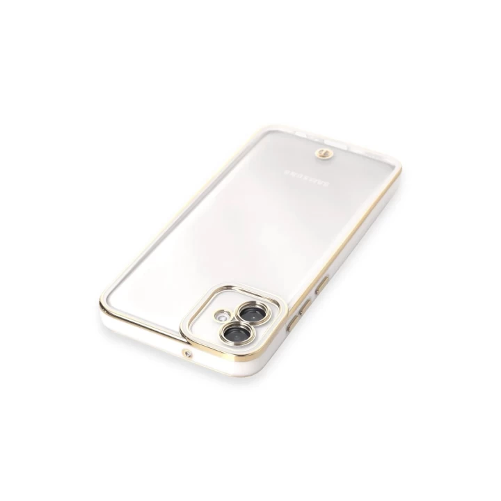 Samsung Galaxy A04E Kılıf Liva Lens Silikon - Beyaz