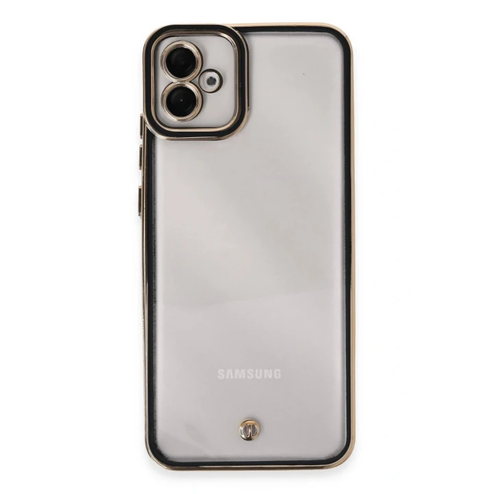 Samsung Galaxy A04E Kılıf Liva Lens Silikon - Siyah