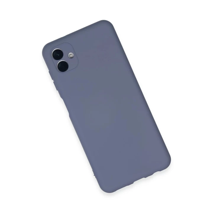 Samsung Galaxy A04E Kılıf Nano içi Kadife Silikon - Gri