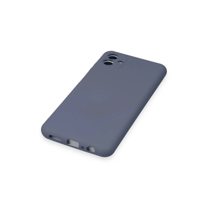 Samsung Galaxy A04E Kılıf Nano içi Kadife Silikon - Gri