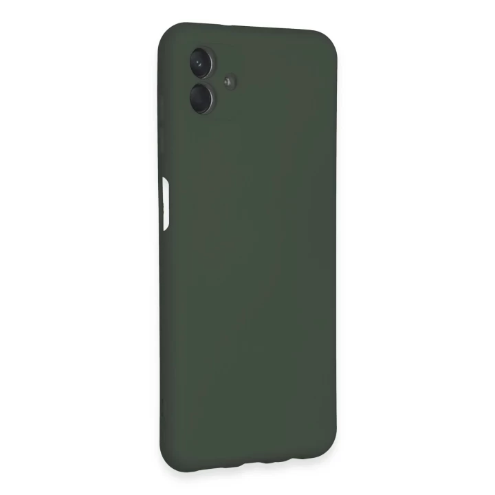 Samsung Galaxy A04E Kılıf Nano içi Kadife Silikon - Koyu Yeşil