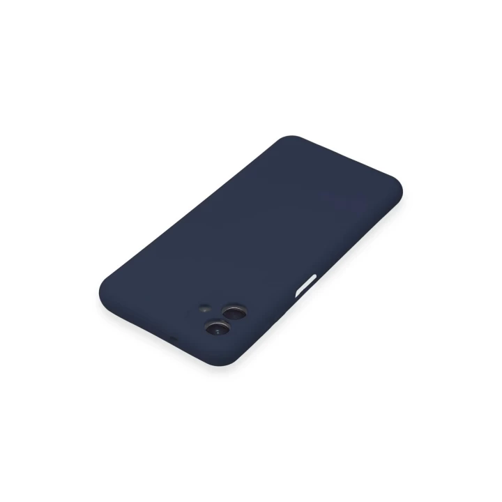 Samsung Galaxy A04E Kılıf Nano içi Kadife Silikon - Lacivert