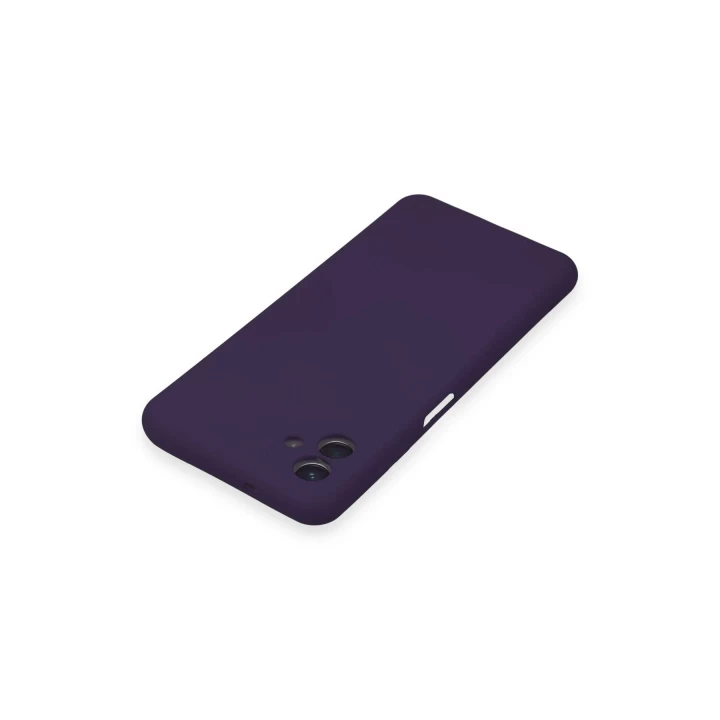 Samsung Galaxy A04E Kılıf Nano içi Kadife Silikon - Mor