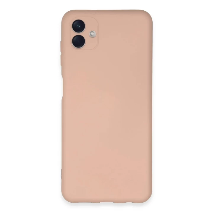 Samsung Galaxy A04E Kılıf Nano içi Kadife Silikon - Pudra
