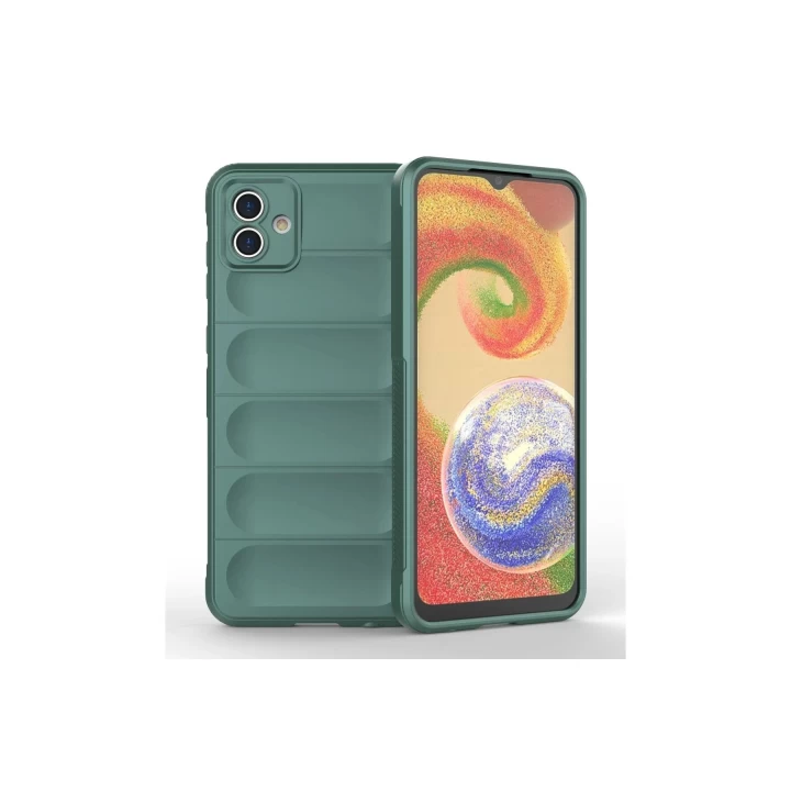 Samsung Galaxy A04E Kılıf Optimum Silikon - Koyu Yeşil